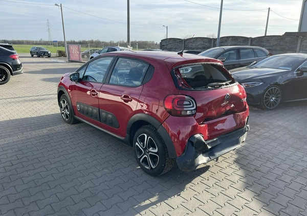 Citroen C3 cena 27900 przebieg: 44900, rok produkcji 2020 z Pilica małe 56